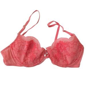 VTG Y2K Victoria's Secret Very Sexy Womens Size 34B Push Up without Padding Pink